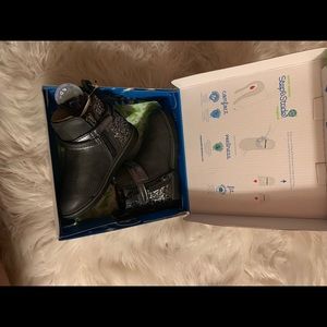 Sparkly Space Grey Booties